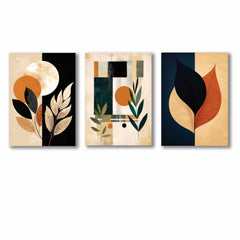 Set of 3 Premium Wall Art Photo Tiles – Modern Home Decor Sets 8x11