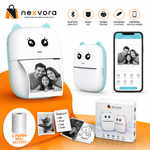 Mini Portable Thermal Printer | Wireless Bluetooth Pocket Photo Printer | 1 Paper Roll Included | Random Colour