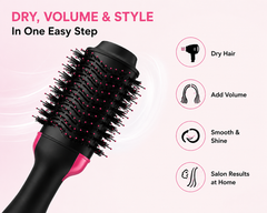 3-in-1 Blow Dry Volumizing Brush