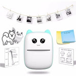 Mini Portable Thermal Printer | Wireless Bluetooth Pocket Photo Printer | 1 Paper Roll Included | Random Colour