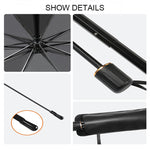 Premium Car Windshield Sun Shade Umbrella – Foldable Auto Front Window UV Reflector Blockout Shield